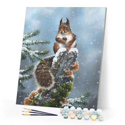 Sitzendes Eichhörnchen