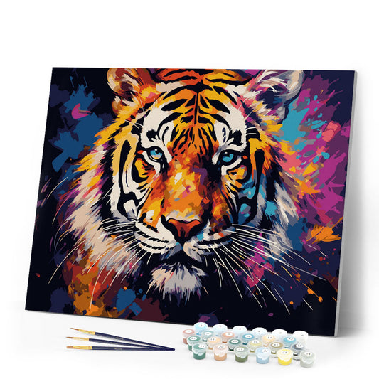 Bunter abstrakter Tiger