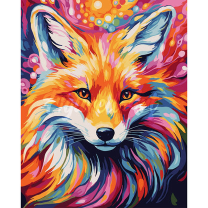 Bunter abstrakter Fuchs