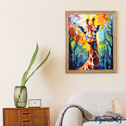 Bunte abstrakte Giraffe
