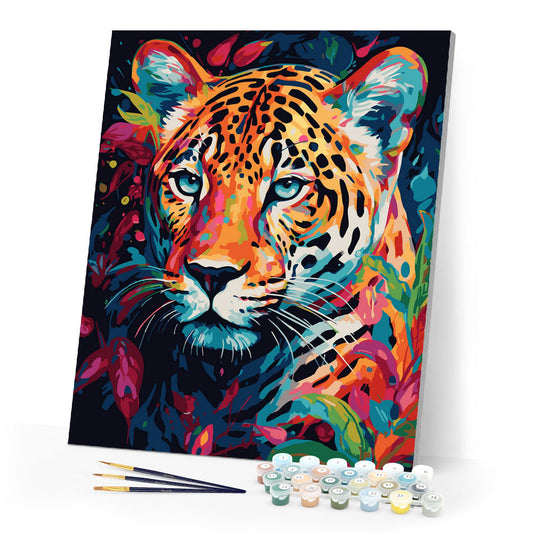 Bunter abstrakter Leopard