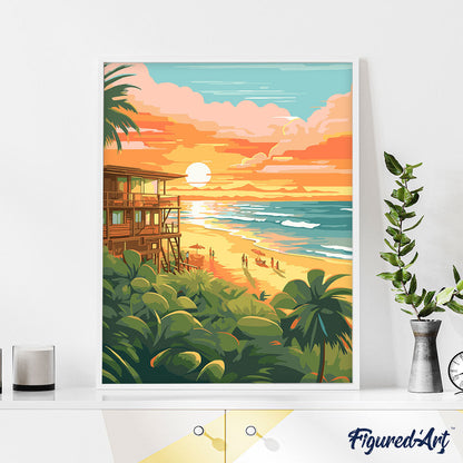 Beach Club at Sunset
