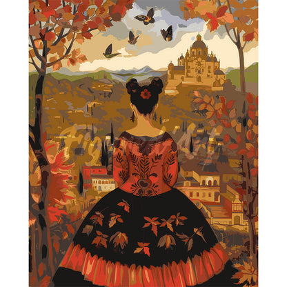 Frida Kahlo-Inspired Fall Lady