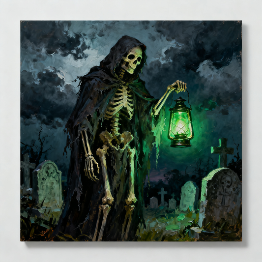 Halloween Skeleton - Paint by Numbers