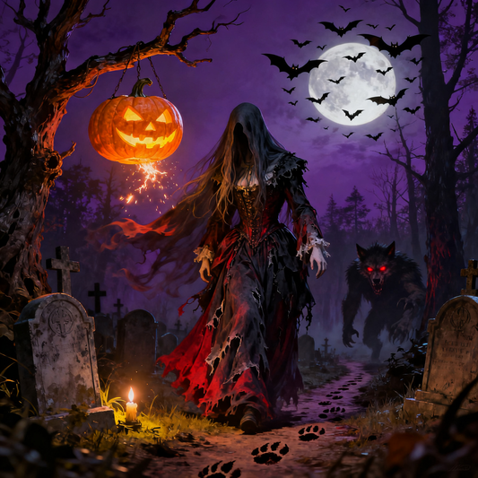 Vampires and Werewolves - Paint by Numbers