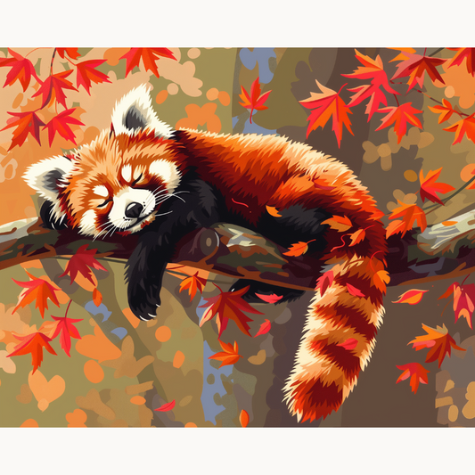 Entspannter Roter Panda