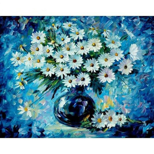 Blaue Blumenfarbe