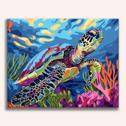 Korallenriffschildkröte