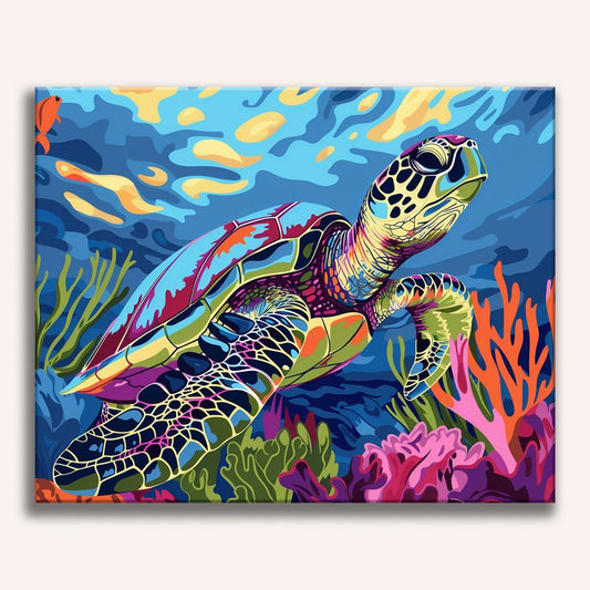 Korallenriffschildkröte