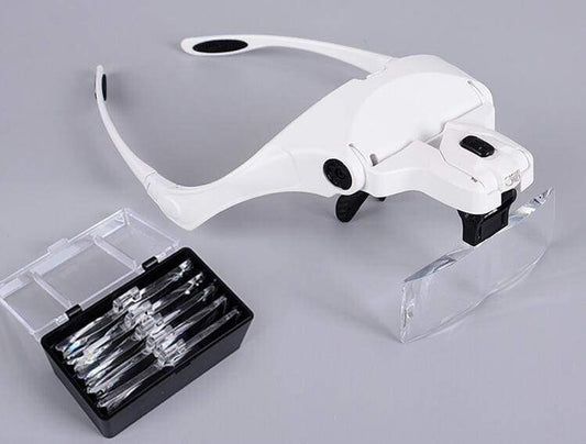 Lupen LED-beleuchtete Stirnband-Lupenlampe