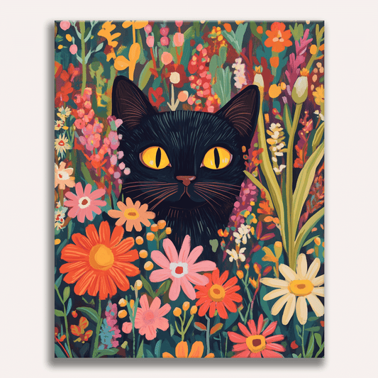 Spähende Katze