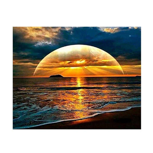 Sonnenuntergangsstrand